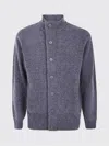 Barbour Elbow Patch Long Sleeve Knit Sweater In Gray