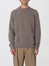 Barbour Checked-panel Crewneck Jumper In Gray