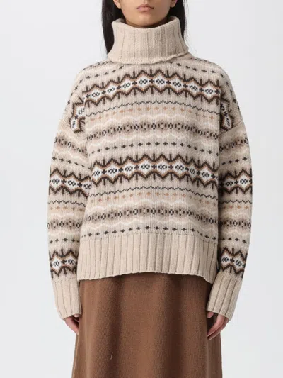 Barbour Sweater  Woman Color Beige In Metallic