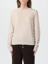 Barbour Sweater  Woman Color Beige In Metallic