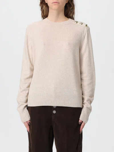 Barbour Sweater  Woman Color Beige In Metallic