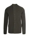 Barbour Wool Cardigan In Brown