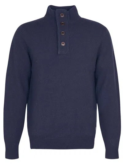 Barbour Sweaters Blue In Purple