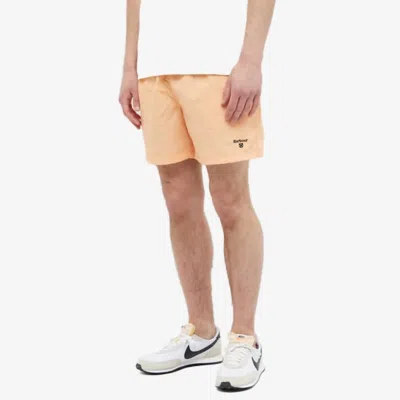 Barbour Swim Trunks In Coral In Pink