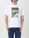 Barbour All Weather Oversized Graphic T-shirt In Weiss