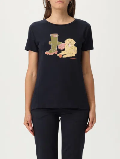 Barbour T-shirt  Woman Color Blue