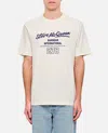 Barbour White Crewneck Logo T-shirt In Whisper White