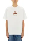 Barbour Graphic Logo Print Crew Neck T-shirt In White