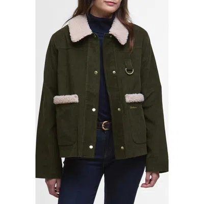 Barbour Tabitha Casual Jacket Olive In Green