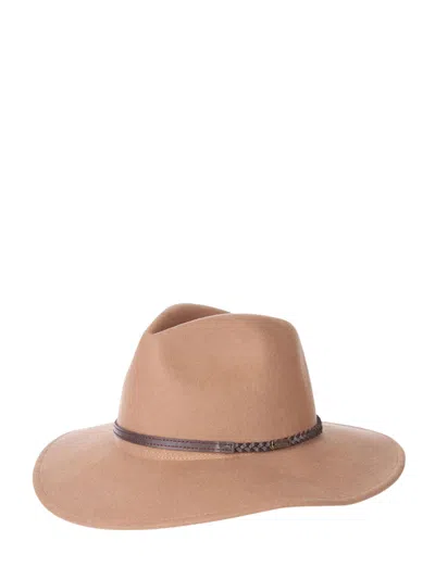 Barbour Tack Fedora Hat In Brown