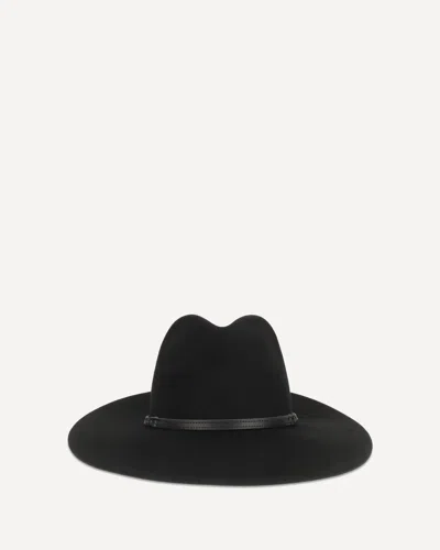 Barbour Tack Wool Fedora In Black