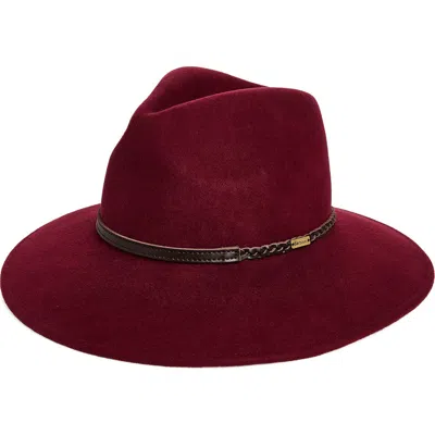 Barbour Tack Wool Fedora In Carbernet