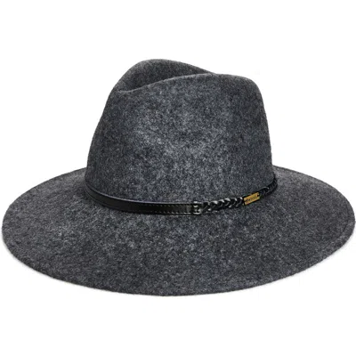 Barbour Tack Wool Fedora In Charcoal G