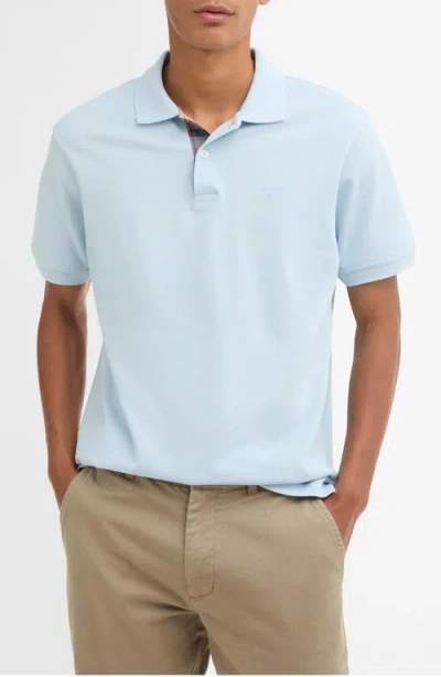 Barbour Tailored Fit Pima Cotton Polo In Blue