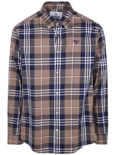 Barbour Tailored Shirt "edgar" In Gray