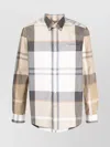 Barbour Tailored Shirt Featuring Plaid Pattern And Pockets In White