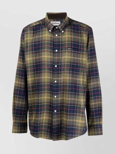 BARBOUR TAILORED SHIRT WITH TARTAN CHECK PATTERN