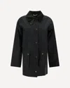 Barbour Tain Wax Jacket In Black