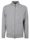 Barbour Talder Zip Cardigan In Grey