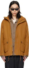 Barbour Tan Re-engineered Wading Spey Showerproof Jacket In Brown