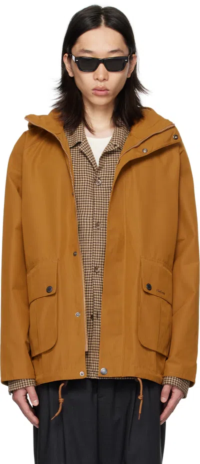 Barbour Tan Re-engineered Wading Spey Showerproof Jacket In Brown