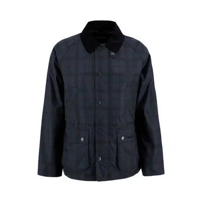 Pre-owned Barbour Tartan Ambleside Wax Jacket 'navy' | Blue | Men's Size Xl