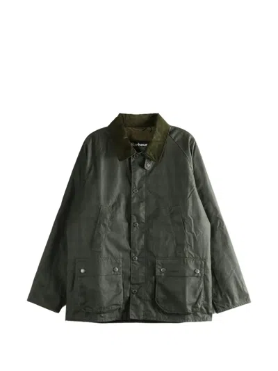 Barbour Tartan Ambleside Waxed Jacket In Black