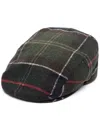 Barbour Tartan Baker Boy Hat In Black