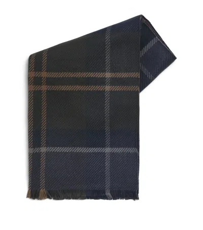 Barbour Tartan Blair Cape In Black
