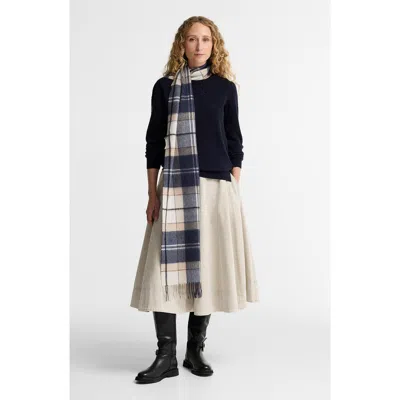 Barbour Tartan Cashmere Scarf In Lt Birchwood Dress Tartan