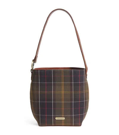 Barbour Tartan Cedar Bucket Bag