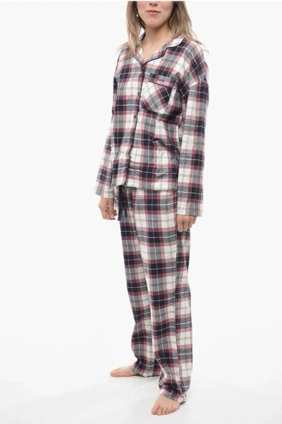 Barbour Tartan Check Pyjama In Grey