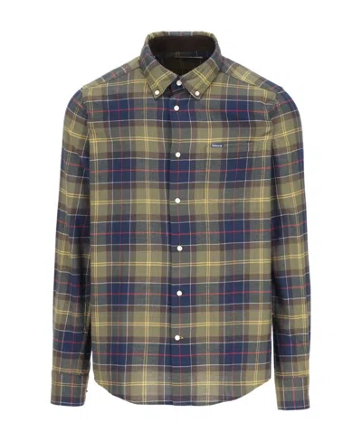 BARBOUR TARTAN CHECK-PRINT LONG-SLEEVED SHIRT