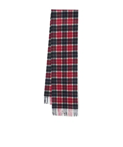 Barbour Tartan-check Wool Scarf In Multicolor