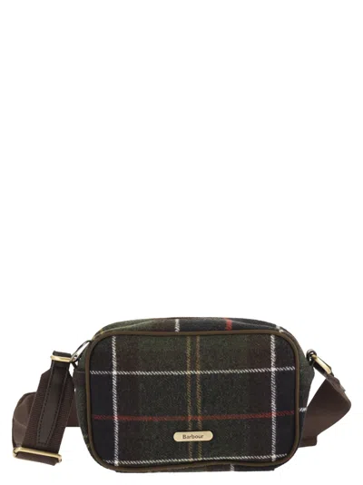 Barbour Tartan Crossbody Bag In Brown