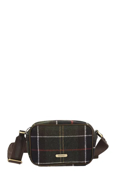 Barbour Tartan Crossbody Bag In Brown