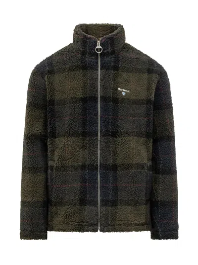 Barbour Tartan Fleece Zip Jacket In Multi