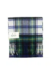 Barbour Tartan Fringed Edges Scarf In Multi