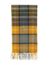 Barbour Tartan Fringed Scarf In Multi