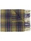 Barbour Tartan Lambswool Scarf Accessories In Green