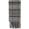 Barbour Tartan Lambswoo Scarve In Tartan Wool In Gray