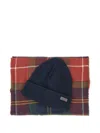Barbour Tartan Logo Patch Hat (set) In Black