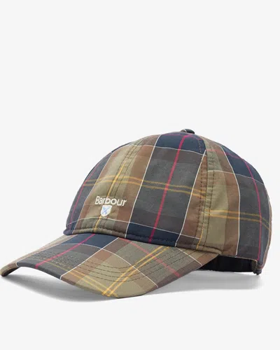 Barbour Tartan Mens Sports Cap In Blue