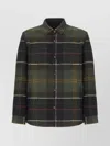 Barbour Tartan Patterned Short Jacket For Men In Green
