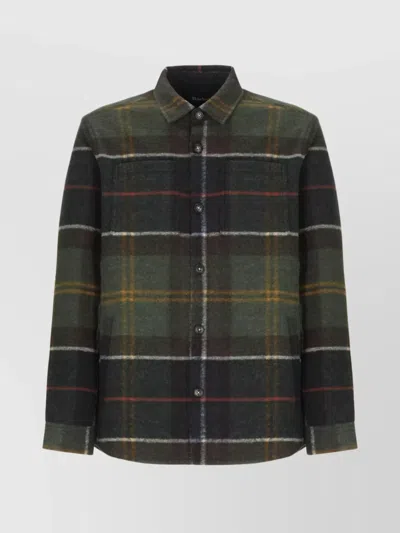 Barbour Tartan Patterned Short Jacket For Men In Multi