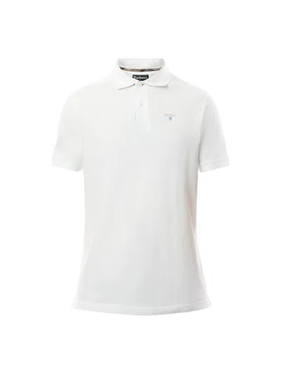 Barbour White Cotton Polo