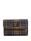 Barbour Tartan-plaid Clutch Bag In Green