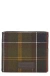 Barbour Mens Tartan Cotton Wallet Classic Tartan In Multi