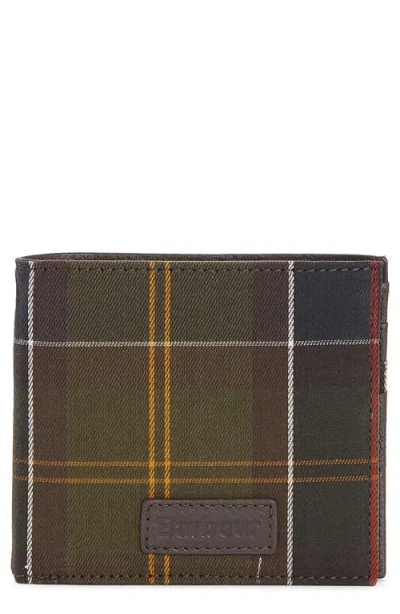 Barbour Tartan Plaid Rfid Bifold Wallet In Multi