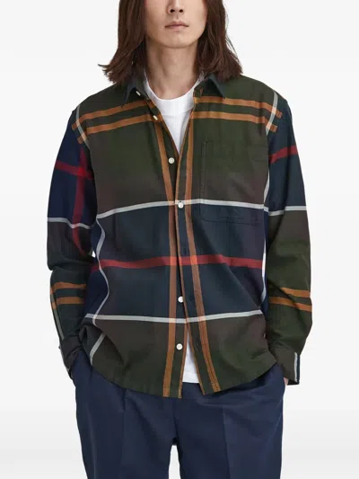Barbour Tartan Pocket Shirt In Green